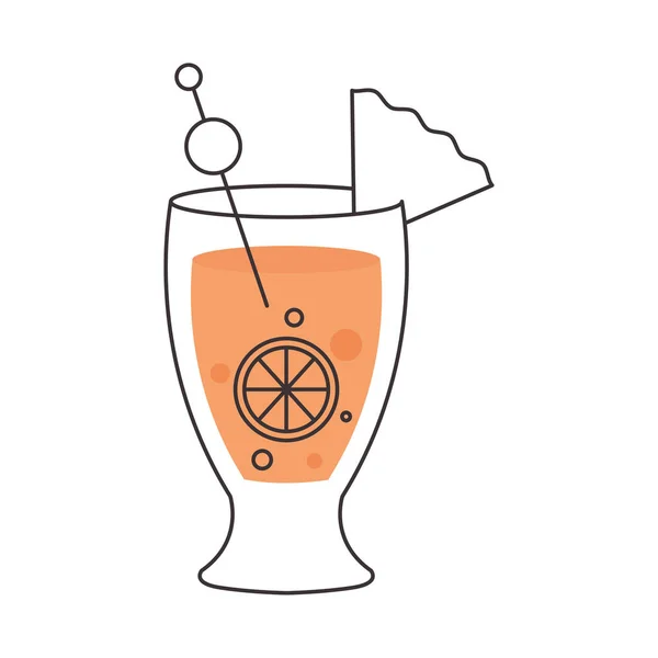 Ikone des Mimosen-Cocktails, buntes Design — Stockvektor