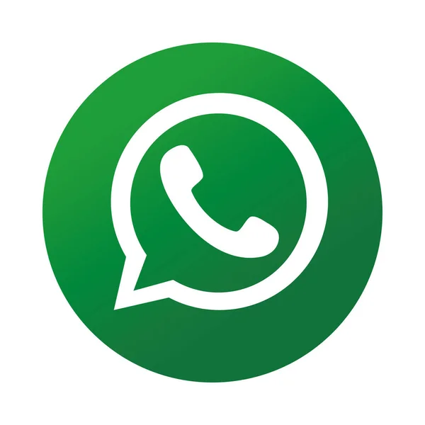 Ícone símbolo do logotipo WhatsApp, design colorido —  Vetores de Stock