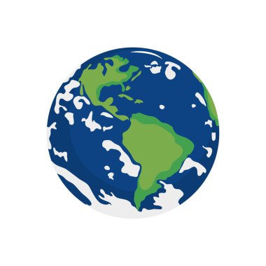 Karlı yeryüzü ikonu, düz stil