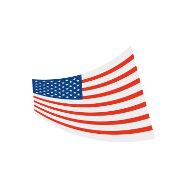 ABD bayrak simgesi, düz biçim