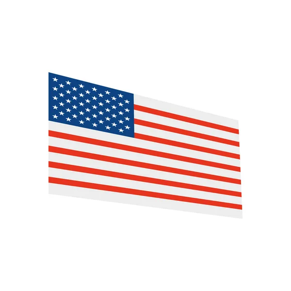 USA Flagge, Vereinigte Staaten Flagge Symbol — Stockvektor