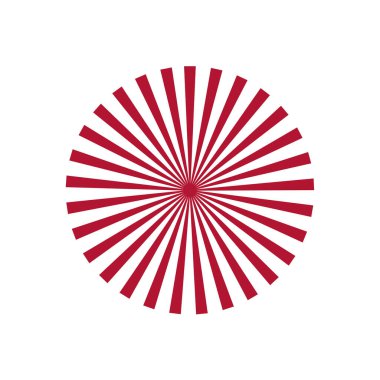 kırmızı ve beyaz çizgili daire tasarımı