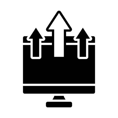 Okları yükleyen bilgisayar, siluet biçimi