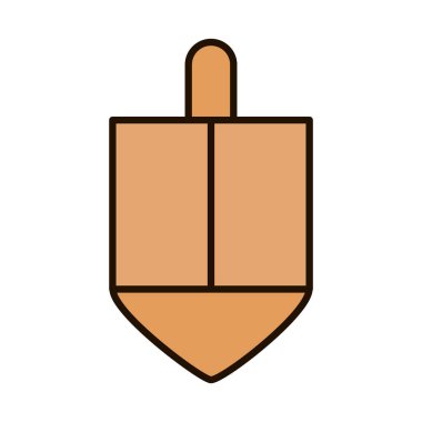 Hanuka dreidel simgesi, satır ve doldurma biçimi