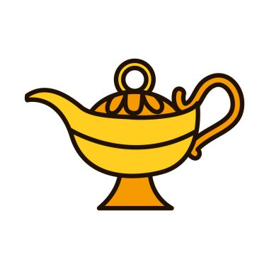 Hanuka lambası ikonu, satır ve dolgu stili