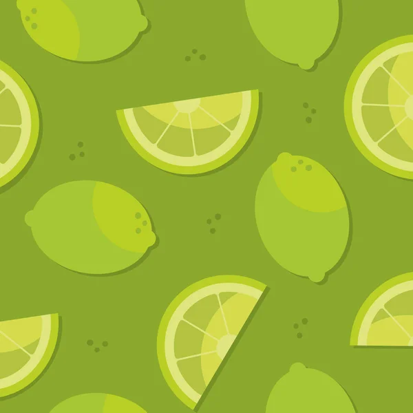 レモングリーンパターンカラフルなデザイン — ストックベクタ