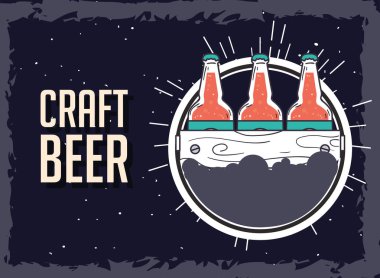 Mühür damgalı bira şişeleri tasarımı