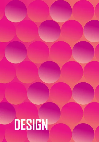 Design de fundo abstrato com bolhas rosa — Vetor de Stock