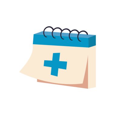 tıbbi çapraz takvim vektör tasarımı