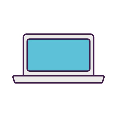 dizüstü bilgisayar simgesi, düz biçim