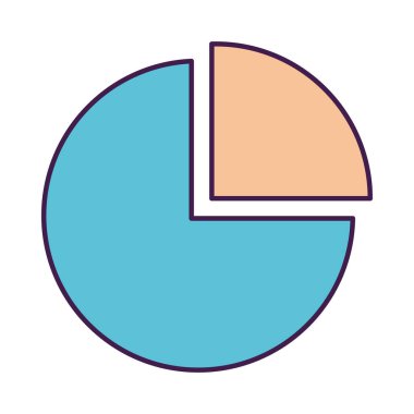 pasta grafiği simgesi, düz biçim