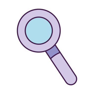 Büyüteç simgesi, düz stil