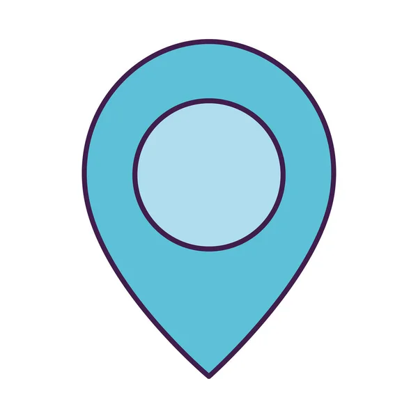Location pin icon, flat style — Stock Vector