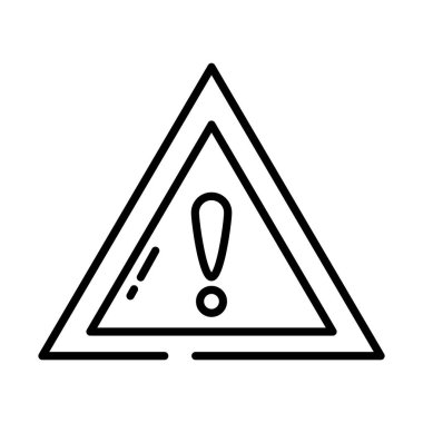 uyarı simgesi, yarım satır biçimi