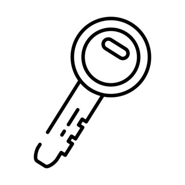 anahtar simgesi resmi, yarım satır biçimi