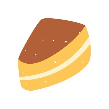 tatlı kek izole vektör tasarımı