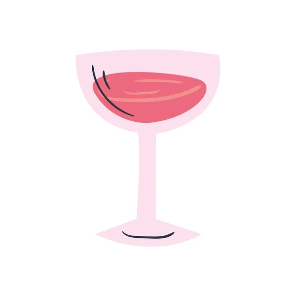 Wine cup icon vector design — Stock Vector