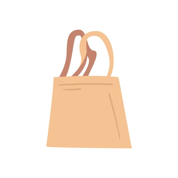 Icono de la bolsa de compras vector de diseño — Archivo Imágenes Vectoriales