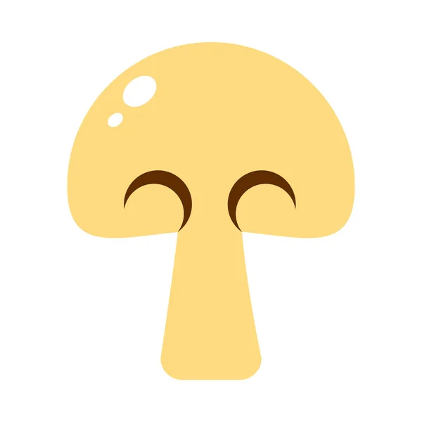 Icona fetta di fungo, design colorato — Vettoriale Stock