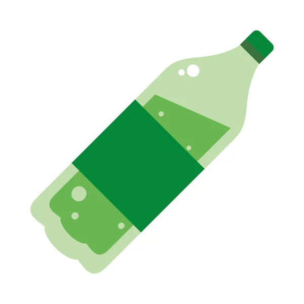 Frisdrank fles pictogram, kleurrijk ontwerp — Stockvector