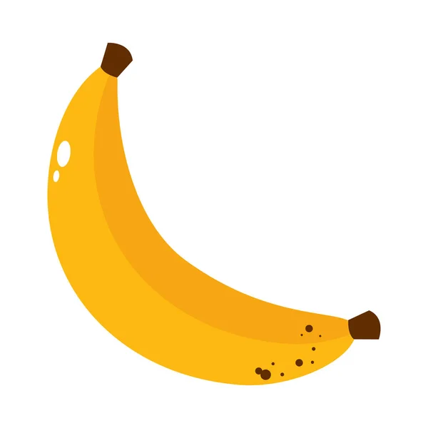 Bananenfrucht-Ikone, buntes Design — Stockvektor