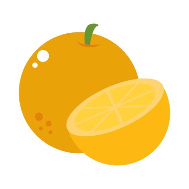 turuncu meyve simgesi, renkli tasarım
