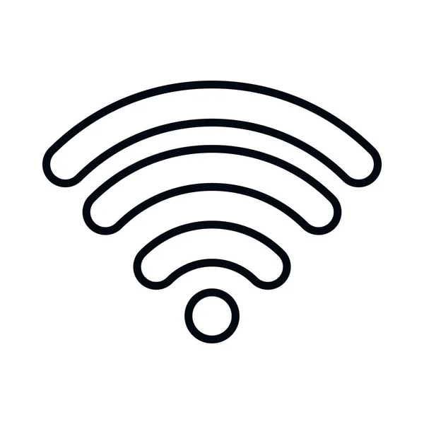 Wifi信号图标,线型 — 图库矢量图片