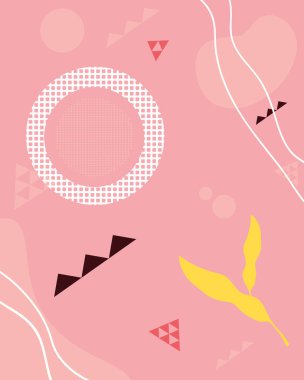 Soyut şekilli ve sarı yapraklı pembe kapaklı.