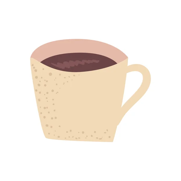 Kahve kupası izole vektör tasarımı — Stok Vektör