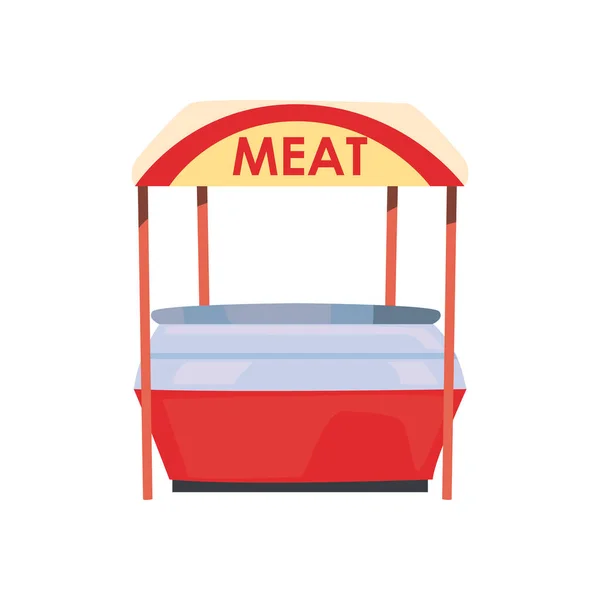 Mercado de carne diseño vectorial aislado — Vector de stock