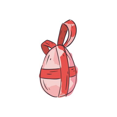 Yay vektör tasarımlı mutlu Paskalya yumurtaları