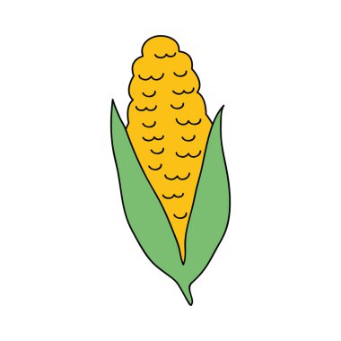 Cob Sebze Simgesi, düz stil