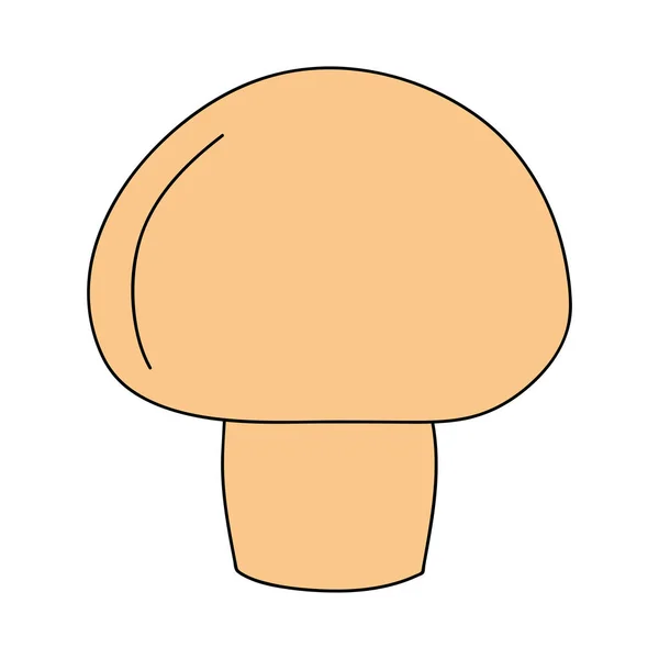 Obrázek houbové ikony, plochý styl — Stockový vektor