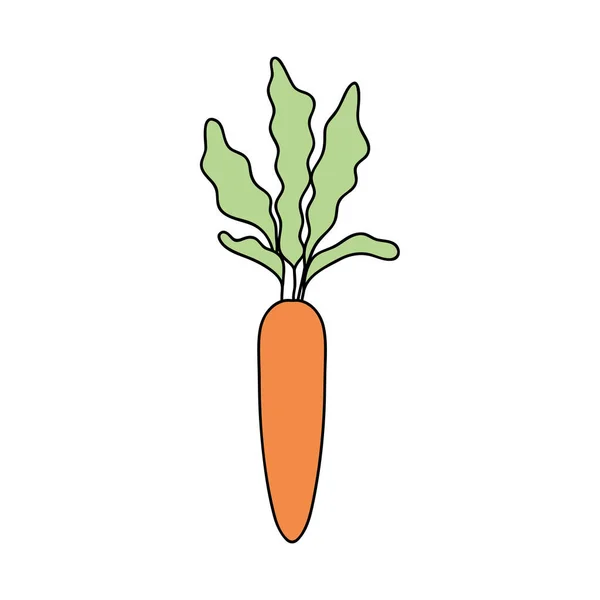 Ícone de cenoura vegetal, estilo plano — Vetor de Stock
