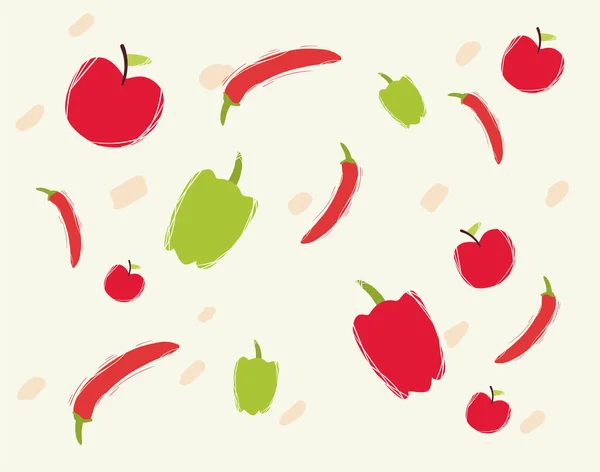 Diseño de vectores de grupo de iconos de alimentos saludables y orgánicos — Vector de stock