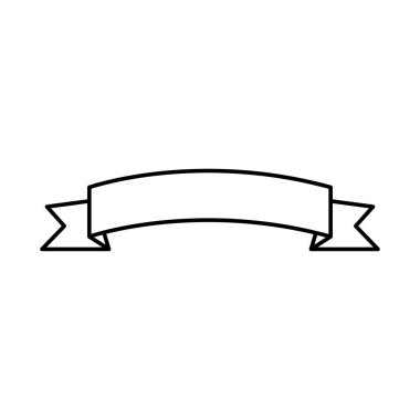 dekoratif kurdele simgesi, satır biçimi