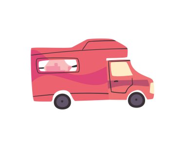 kırmızı karavan vektör tasarımı