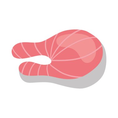 balık fileto simgesi, renkli tasarım