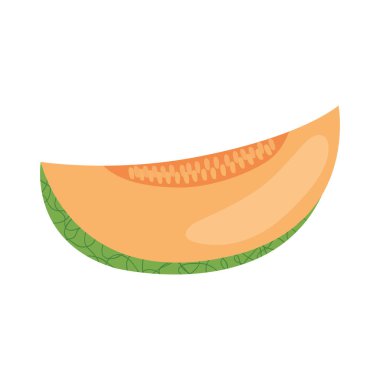 Kavun dilimi simgesi, düz stil