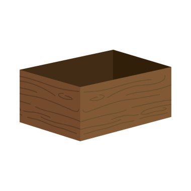 ahşap kutu simgesi, renkli tasarım