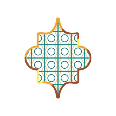 Ramazan daireleri altın çerçeve tasarımı