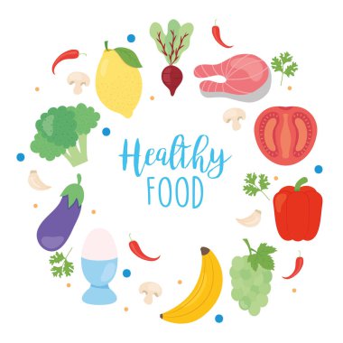 Sağlıklı gıda tasarımı, sebzeler ve yiyecekler