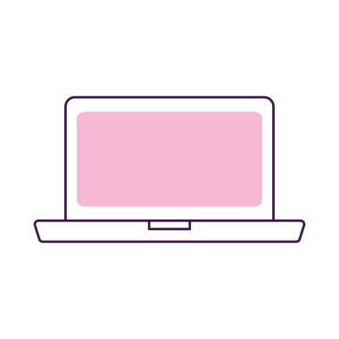 dizüstü bilgisayar simgesi, renkli tasarım