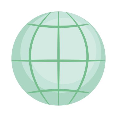 küresel küre simgesi, renkli tasarım