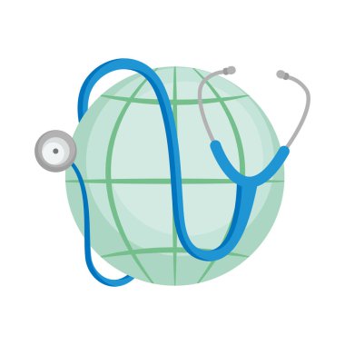 Küresel kürede steteskop, renkli tasarım