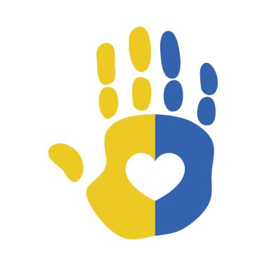 Dünya Down Sendromu Günü, kalp şeklinde el izi, renkli tasarım