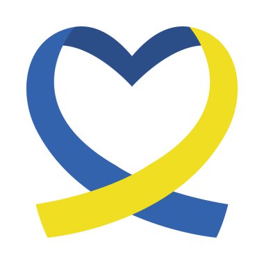 Dünya Down Sendromu Günü, kalp şeklinde kurdele, renkli tasarım