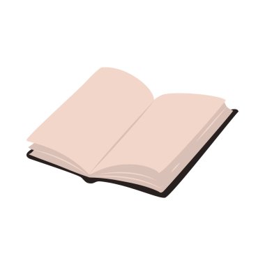 Açık kitabın simgesi, düz biçim