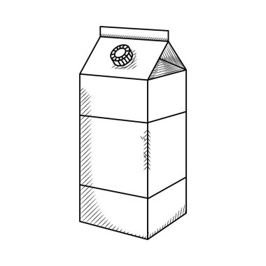 içecek kutusu simgesi, taslak biçimi