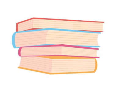 akademik kitaplar yığını